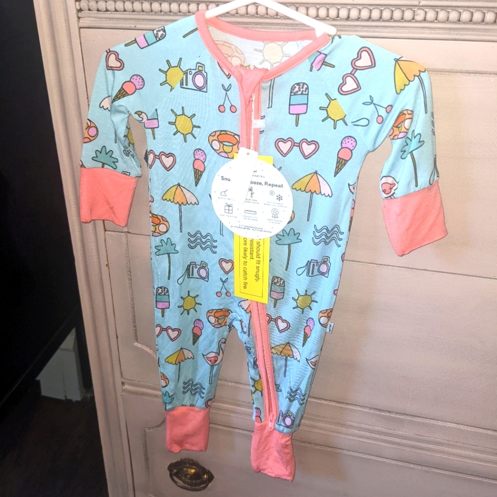 Little Sleepies Pool Party Zippy Newborn NEW NWT